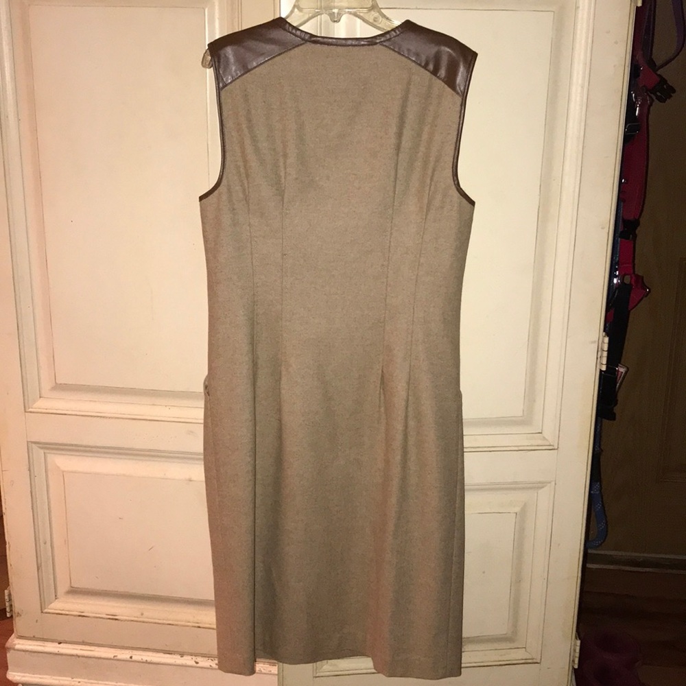 Classic And Chic Designer Wool Patterned Dress - image 2
